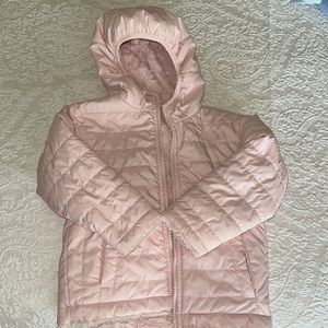 The North Face Reversible Swirl Jacket 
Light Pink 
Size 3T